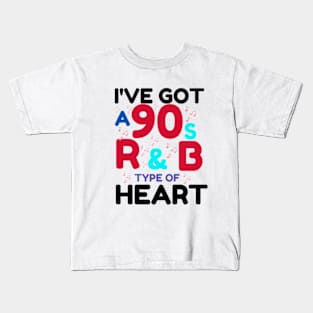 Funny r&b Music Lover Gift Idea 90s designs  vintage retro 2024 Kids T-Shirt